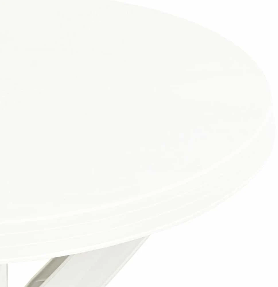 Bistro staliukas, baltos spalvos, plastikas, 70cm skersmens