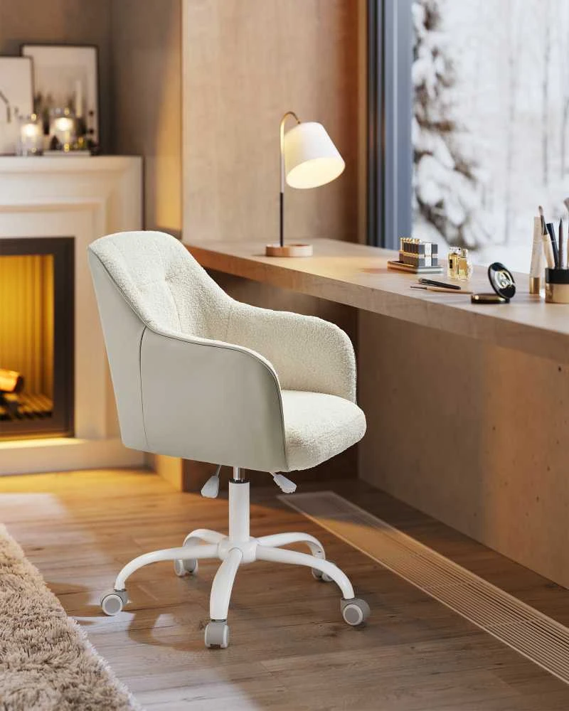Songmics Biuro kėdė iki 110 kg cappuccino beige