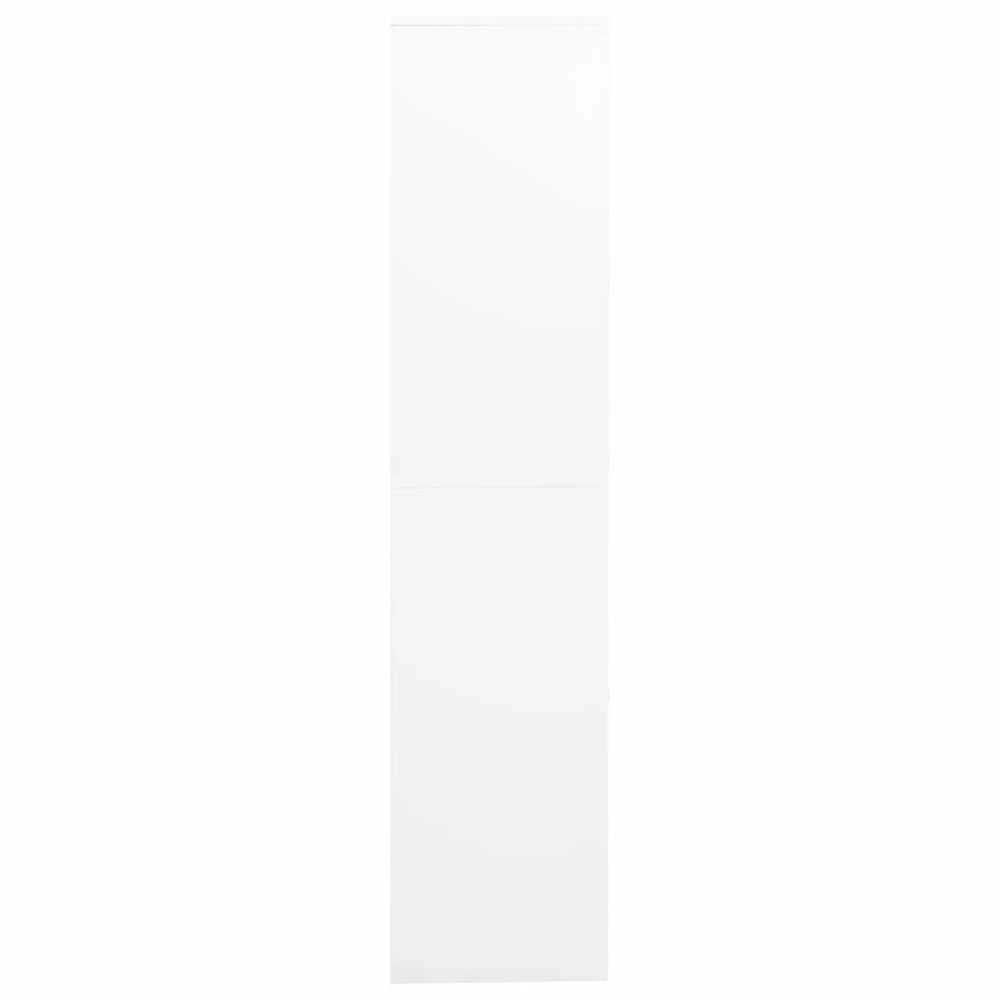 Biuro spintelė, balta, 90x40x180cm, plienas/grūdintas stiklas