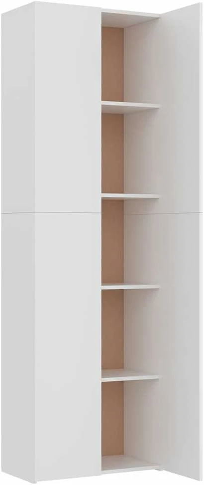 Biuro spintelė, baltos spalvos, 60x32x190cm, apdirbta mediena