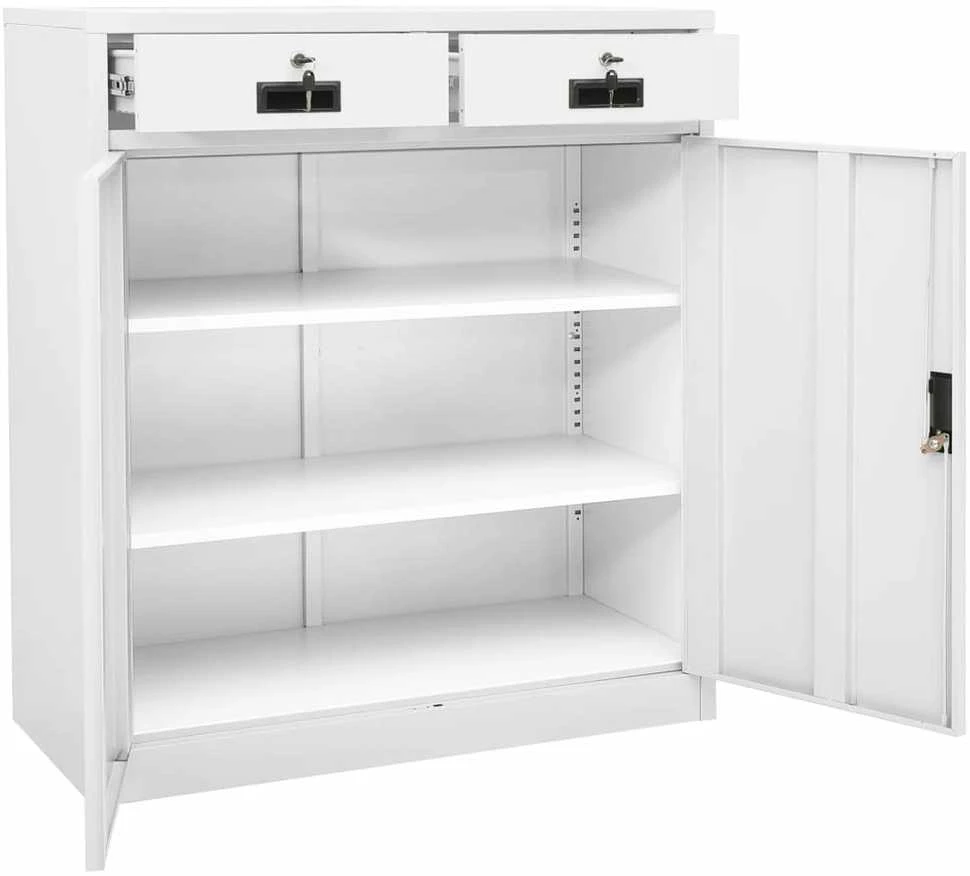 Biuro spintelė, baltos spalvos, 90x40x102cm, plienas