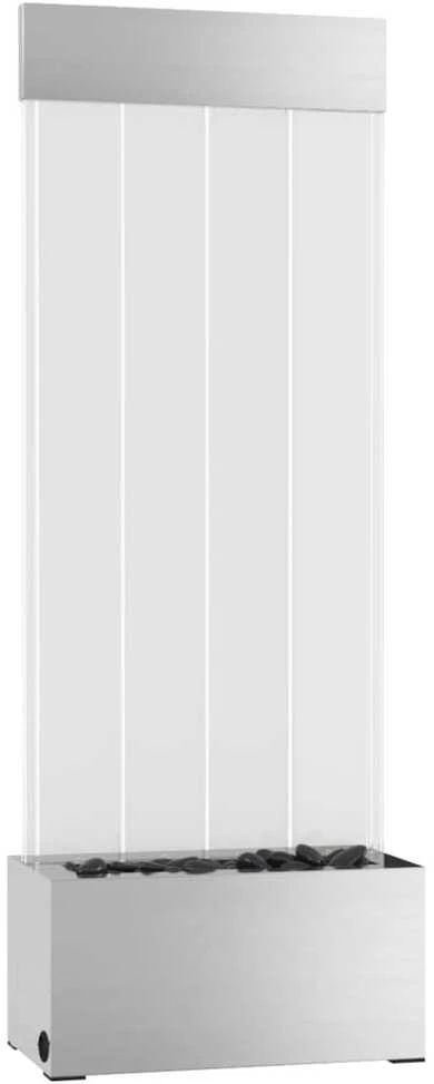 Burbulų kolona su įvairių spalvų LED, plienas ir akrilas, 110cm