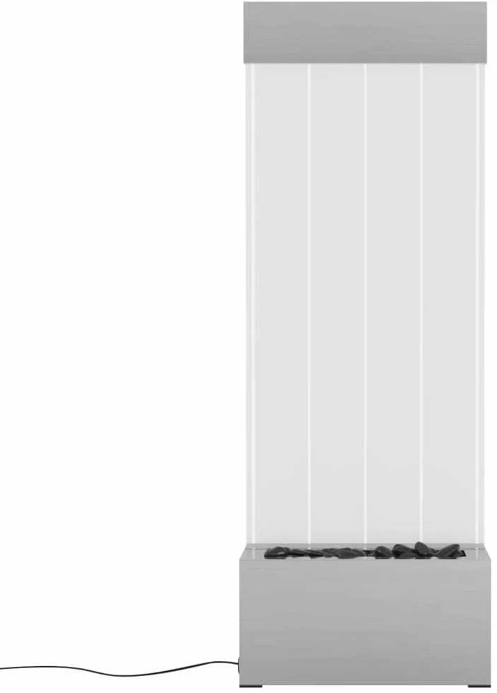 Burbulų kolona su įvairių spalvų LED, plienas ir akrilas, 110cm