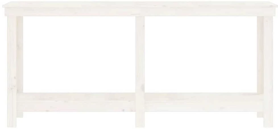 Darbastalis, baltas, 180x50x80cm, pušies medienos masyvas