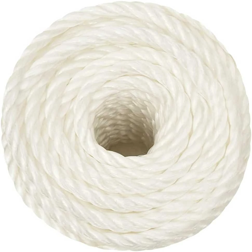 Darbo virvė, baltos spalvos, 14mm, 25m, polipropilenas