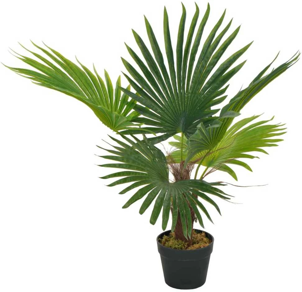 Dirbtinė palmė su vazonu, 70 cm, žalias