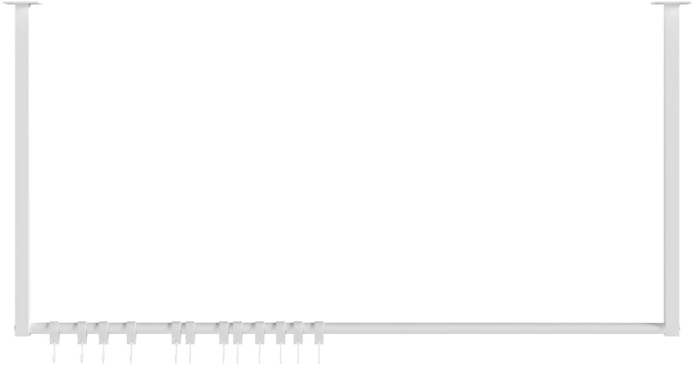 Drabužių pakaba „Fenton“, 120 x 60 cm, 12 kabliukų