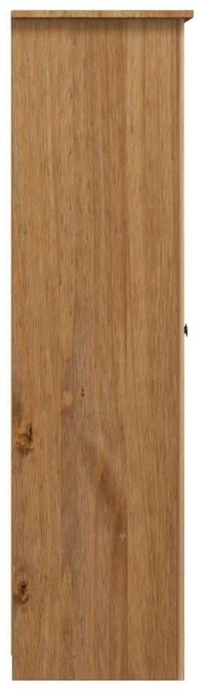 Drabužių spinta Panama, 118x50x171,5cm, 3 durų, pušies mediena