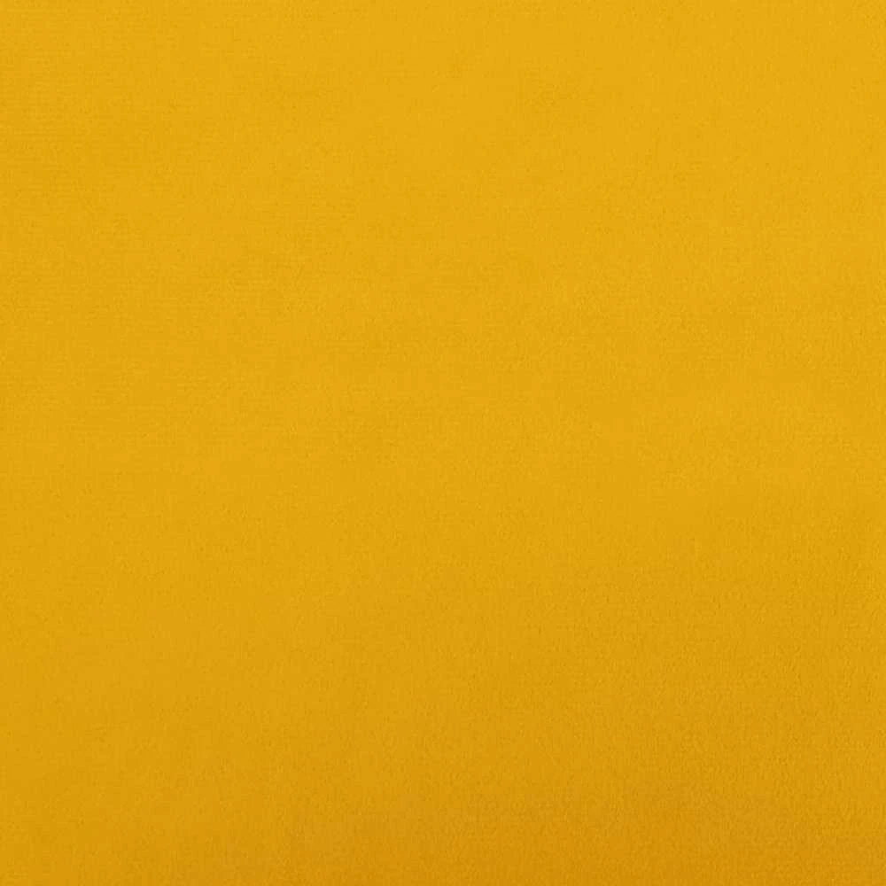 Dvivietė sofa-lova, geltonos spalvos, aksomas