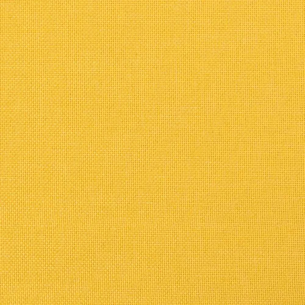 Dvivietė sofa-lova, geltonos spalvos, audinys