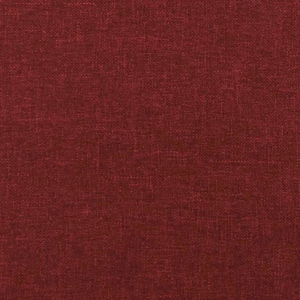 Dvivietė sofa-lova su dvejomis pagalvėmis, vyno, audinys