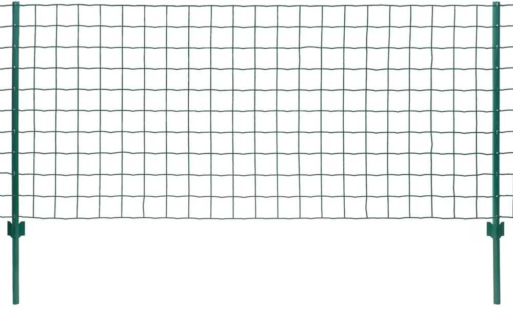 Euro tvoros komplektas, 20x1,2m, plienas, žalias