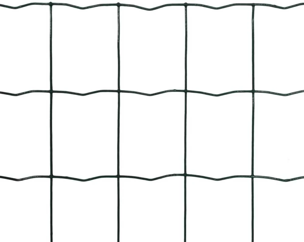 Euro tvoros komplektas, žalias, 10x1,2m, plienas