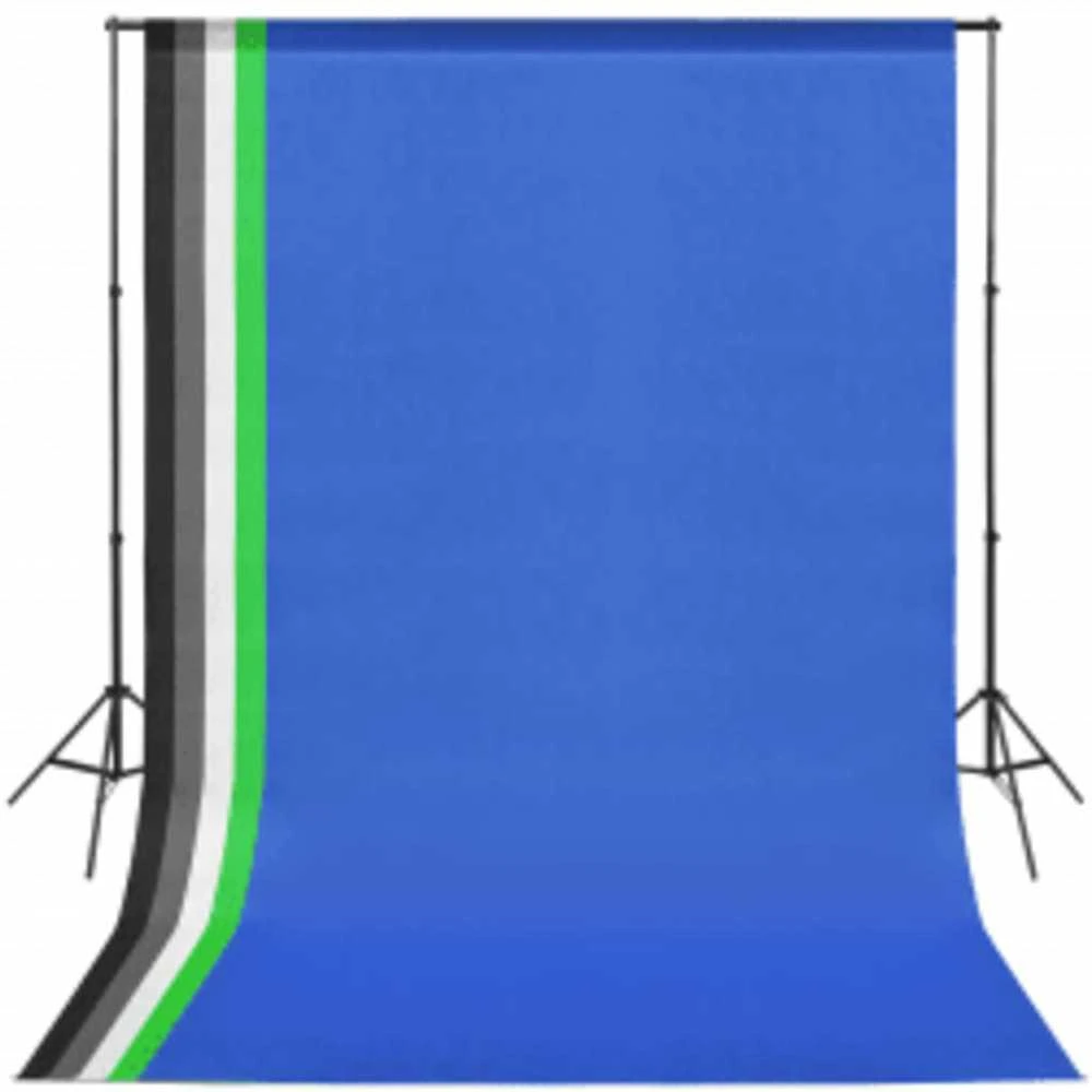 Fotostudijos komplektas su šviesdėže ir fonais