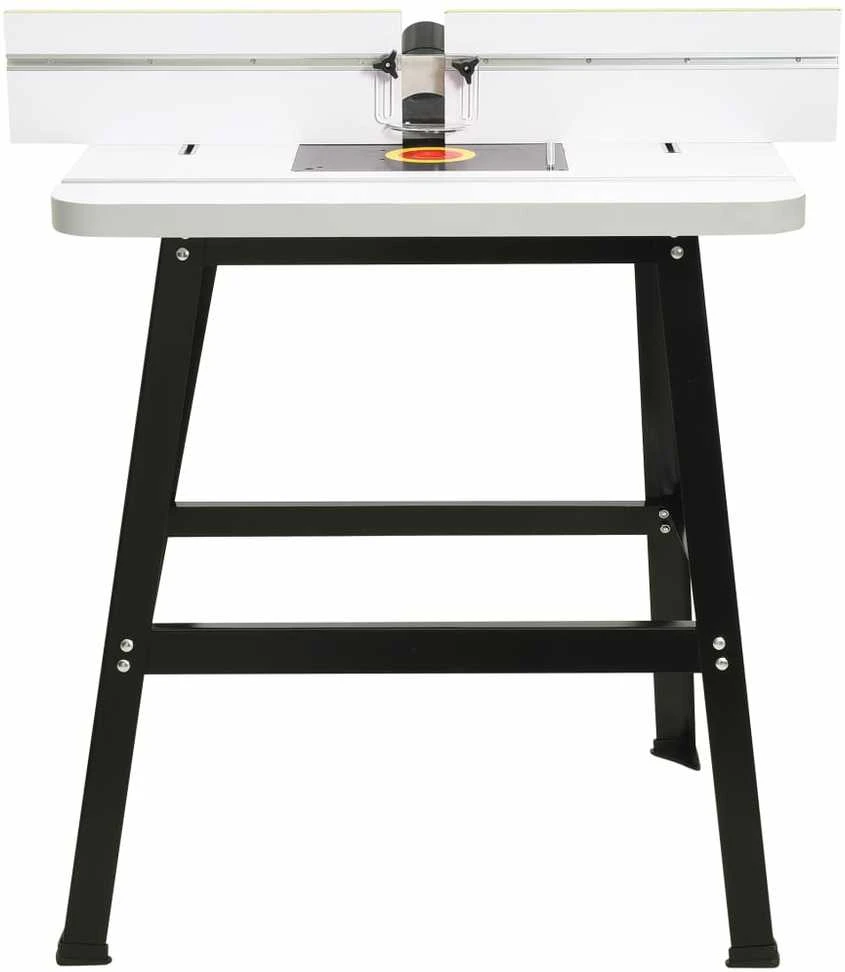 Frezavimo stalas, 81x61x88cm, plienas ir MDF
