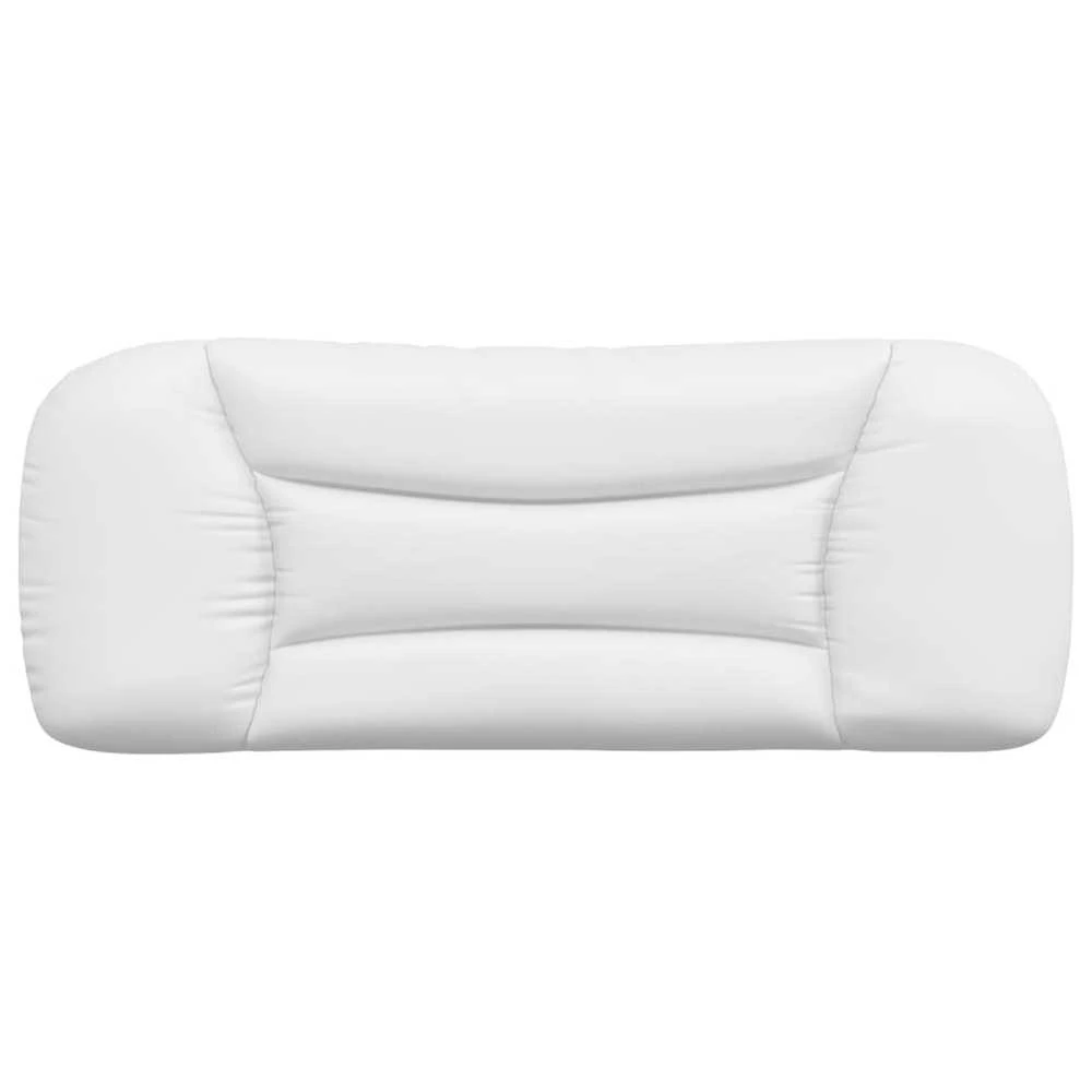 Galvūgalio pagalvėlė, baltos spalvos, 100 cm, dirbtinė oda
