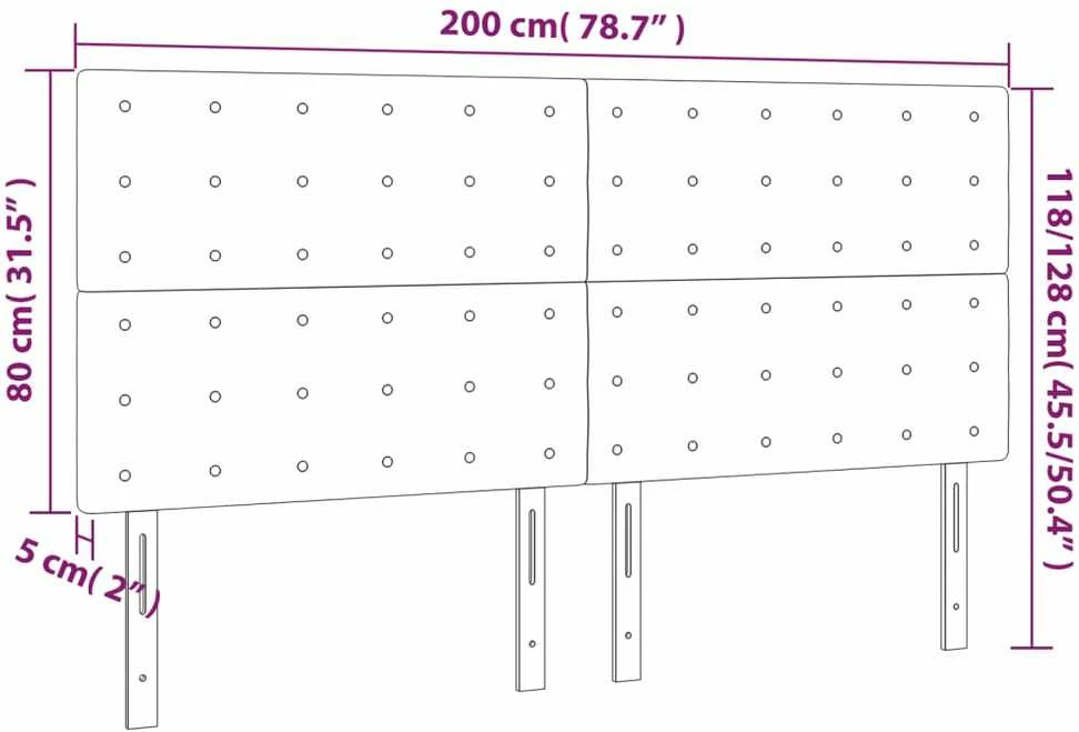 Galvūgalis, 4vnt., juodos spalvos, 100x5x78/88 cm, dirbtinė oda