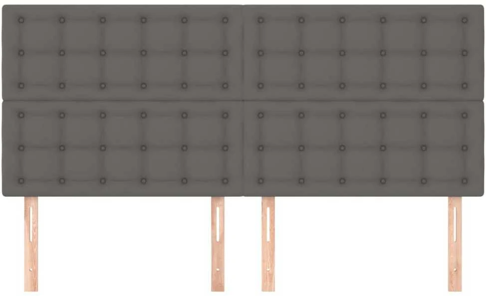 Galvūgalis, 4vnt., pilkos spalvos, 100x5x78/88 cm, dirbtinė oda