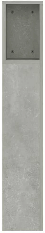 Galvūgalis-spintelė, betono pilkos spalvos, 160x18,5x104,5cm