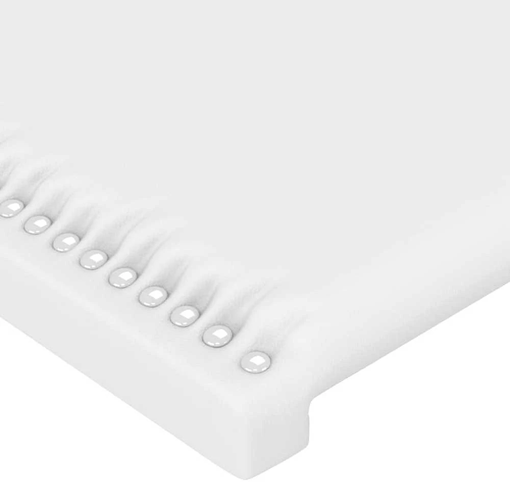 Galvūgalis su LED, baltos spalvos, 103x16x118/128 cm