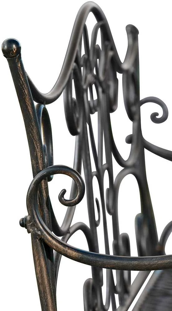 Mville geležinis sodo suolas TARA, 113 x 47 cm bronzos spalvos