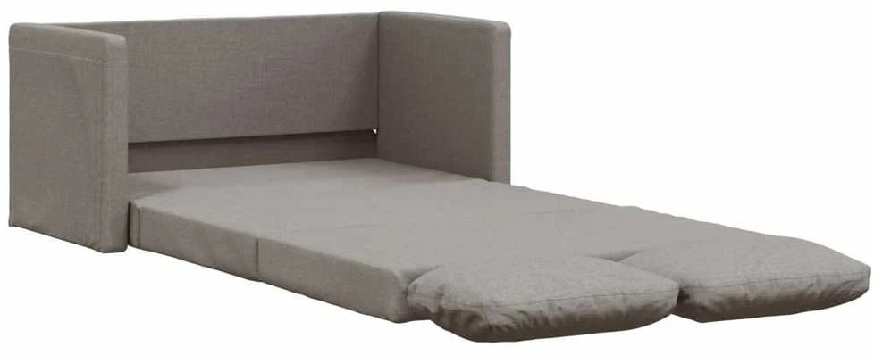 Grindų sofa-lova, 2-1, taupe spalvos, 112x174x55cm, audinys