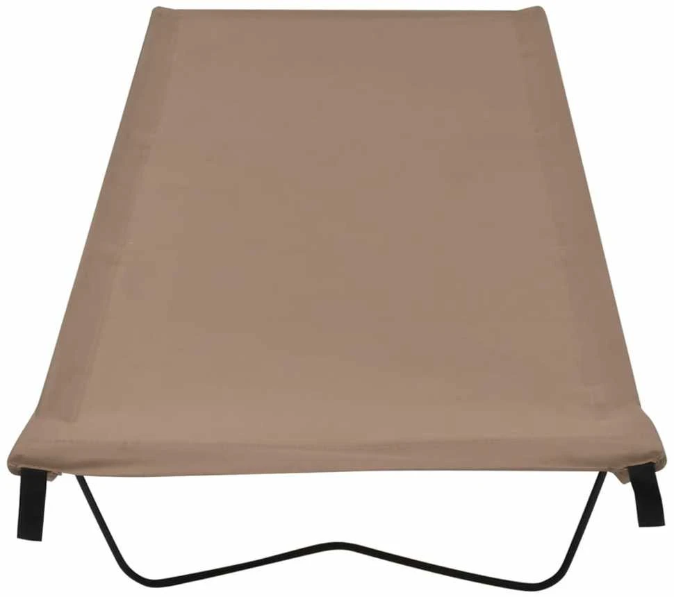 Gultai, 2vnt., taupe, 180x60x19cm, audinys ir plienas