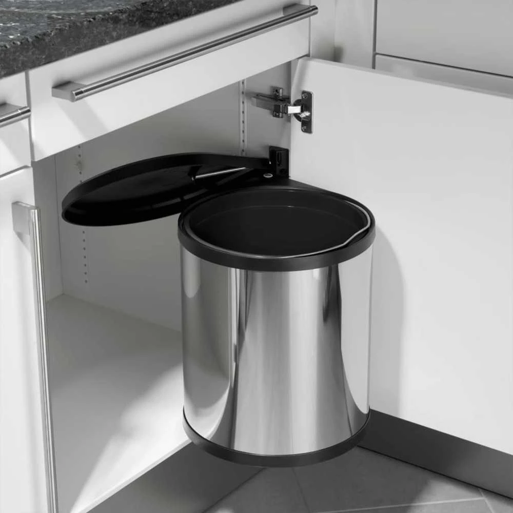 Hailo Spintelės šiukšliadėžė Compact Box, nerūdijantis plienas, 15l