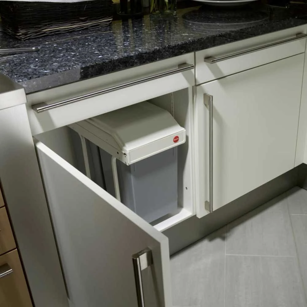 Hailo Spintelės šiukšliadėžė Multi-Box Duo, kreminė, 2x14l, L dydžio