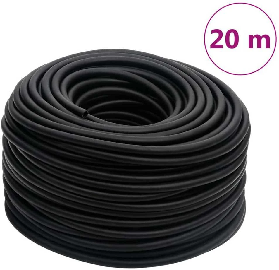 Hibridinė oro žarna, juodos spalvos, 0,6", 20m, guma ir PVC