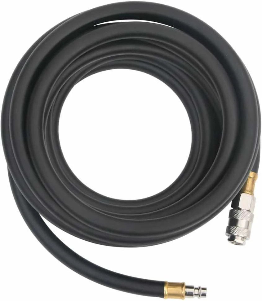 Hibridinė oro žarna, juodos spalvos, 0,6", 10m, guma ir PVC