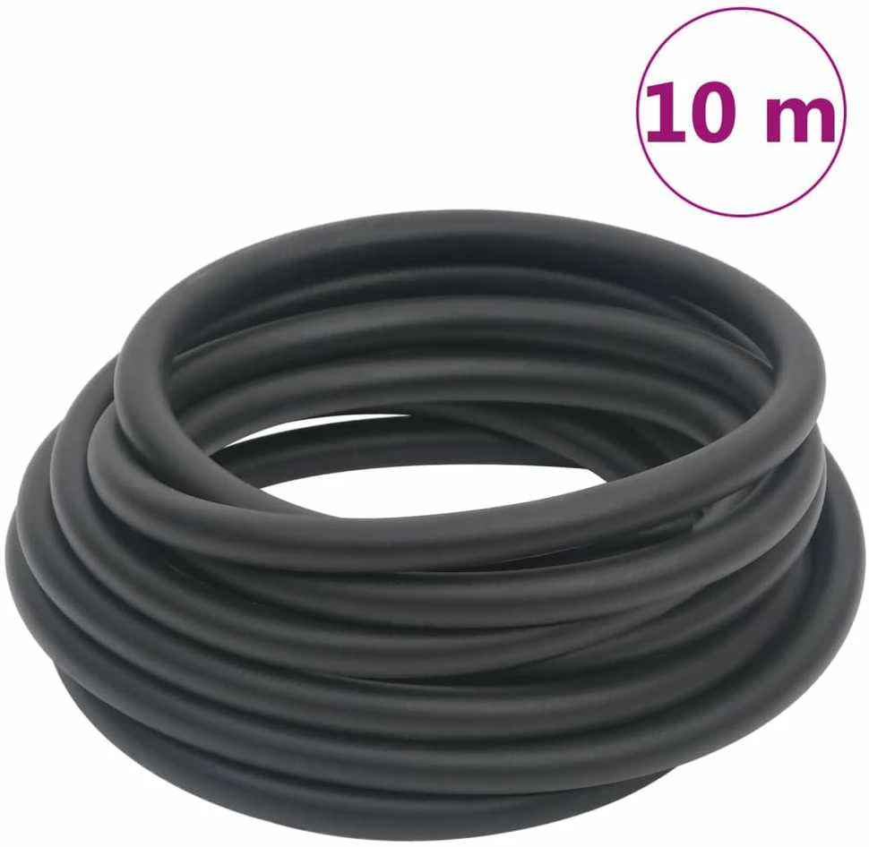 Hibridinė oro žarna, juodos spalvos, 0,6", 10m, guma ir PVC