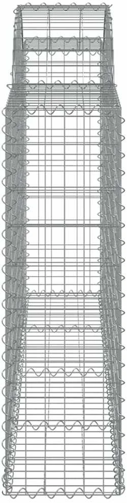 Išlenkti gabiono krepšiai, 11vnt., 200x30x100/120cm, geležis