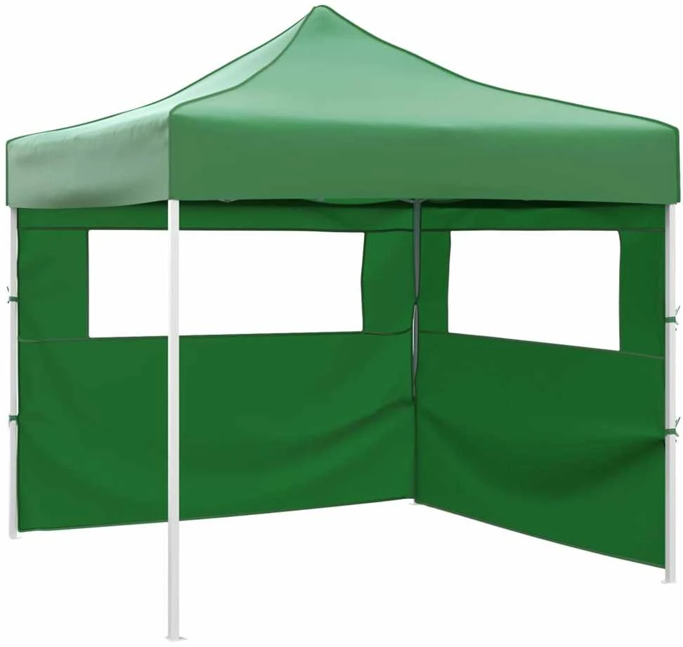 Išskleidžiama palapinė su 2 sienomis, žalia, 3x3 m