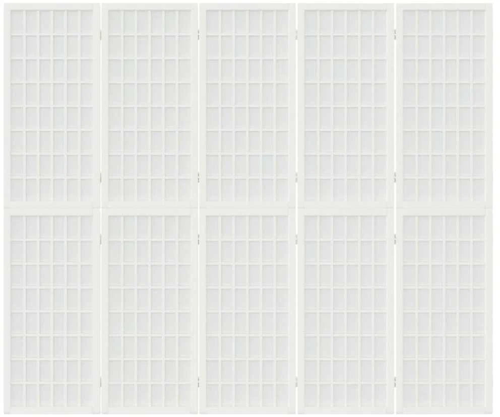 Kamb. pertvara, sulankst., 5 plokšt., japon., 200x170cm, balta
