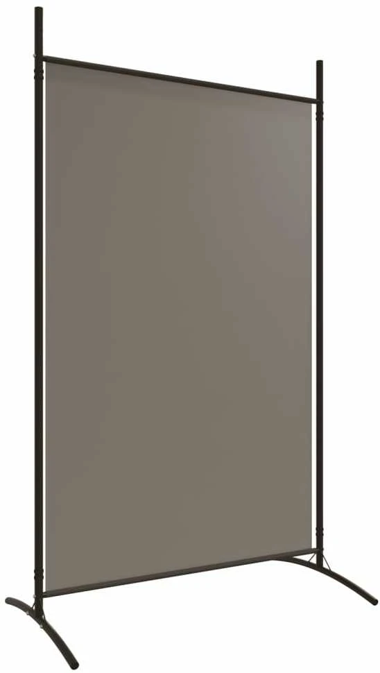 Kambario pertvara, 3 dalių, antracito, 525x180cm, audinys