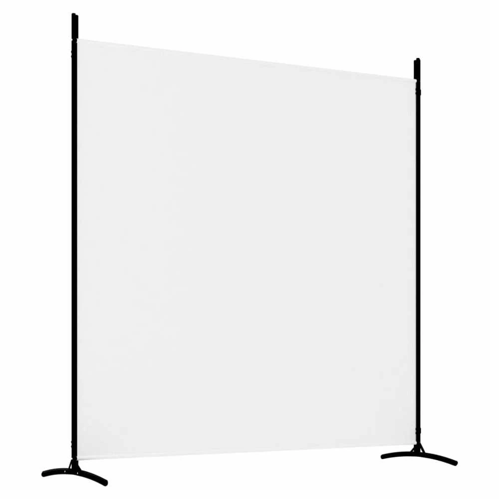 Kambario pertvara, 3 dalių, baltos spalvos, 525x180cm, audinys