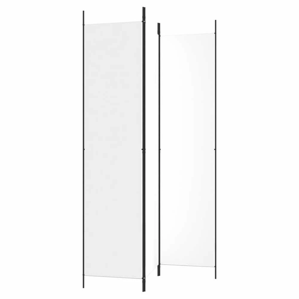Kambario pertvara, 3 dalių, baltos spalvos, 150x220cm, audinys