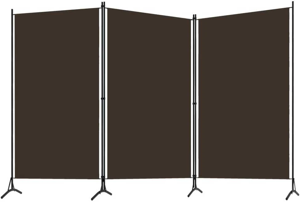 Kambario pertvara, 3 dalių, rudos spalvos, 260x180cm