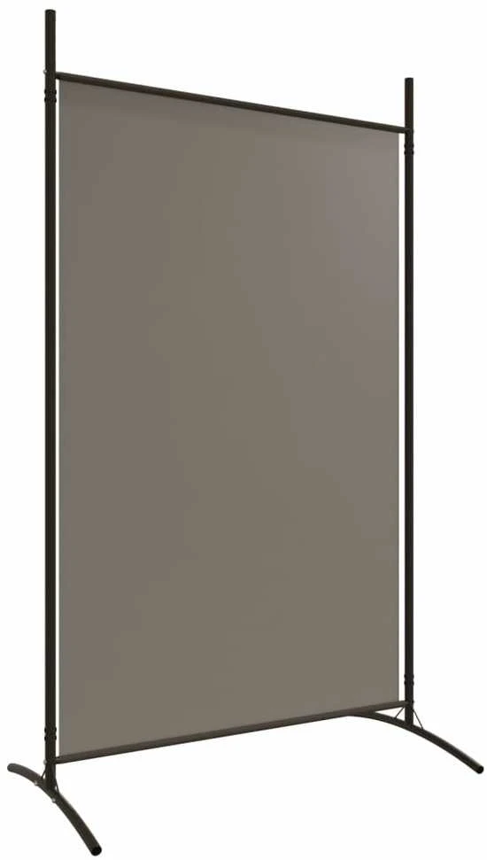 Kambario pertvara, 6 dalių, antracito, 520x180cm, audinys