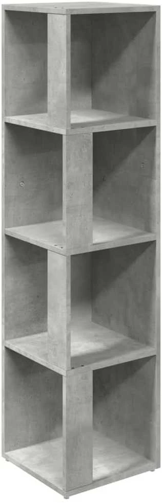 Kampinė spintelė, betono pilkos spalvos, 33x33x132cm, MDP
