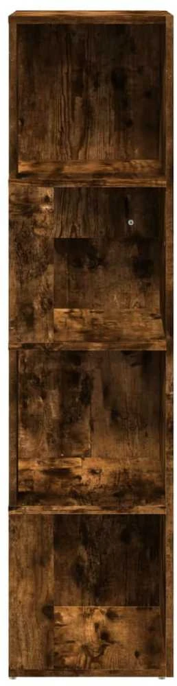 Kampinė spintelė, dūminio ąžuolo, 33x33x132cm, apdirbta mediena