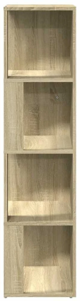 Kampinė spintelė, sonoma ąžuolo spalvos, 33x33x132cm, MDP