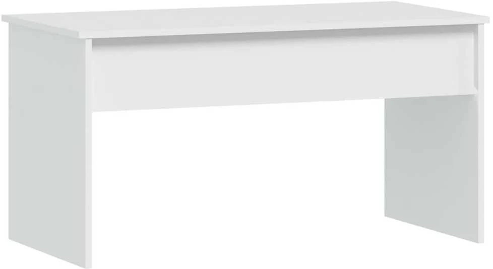 Kavos staliukas, baltas, 102x50,5x52,5cm, apdirbta mediena