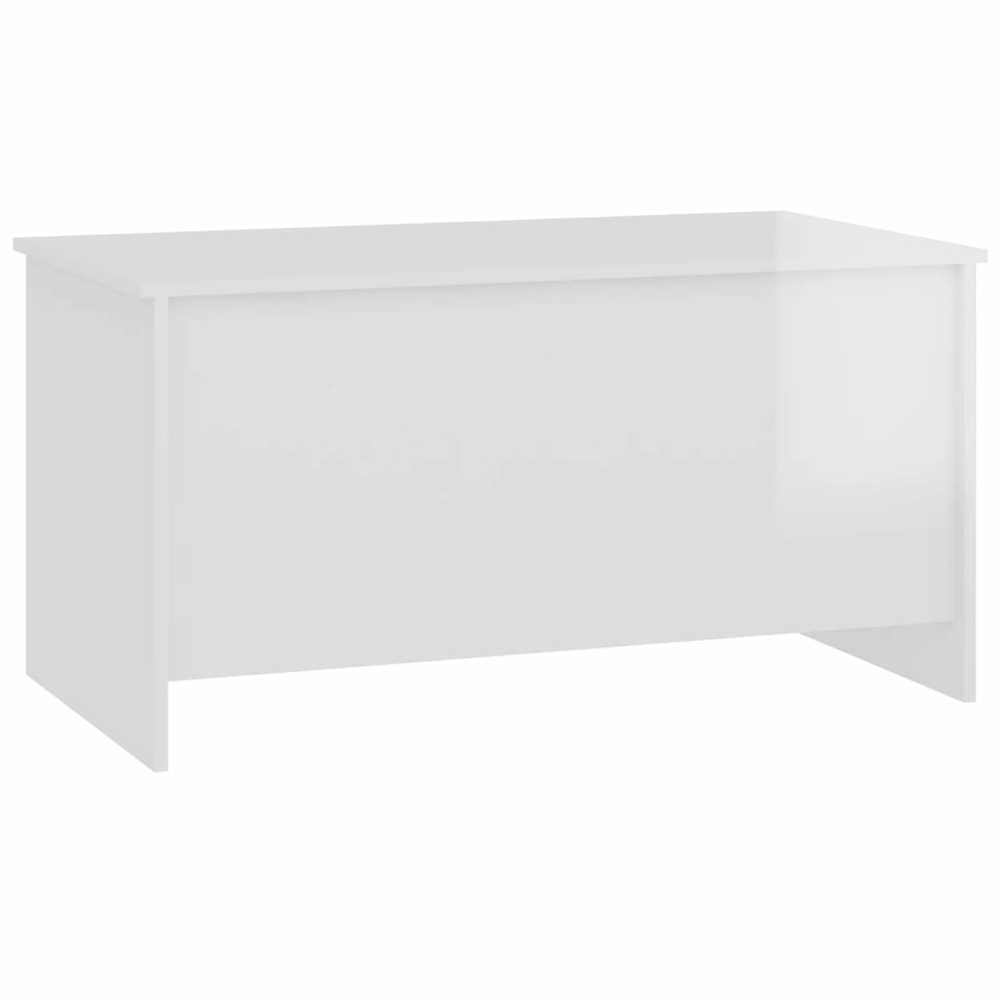 Kavos staliukas, baltas, 102x55,5x52,5cm, apdirbta mediena