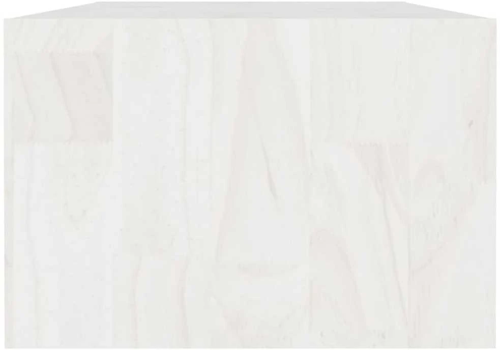 Kavos staliukas, baltas, 110x50x34cm, pušies medienos masyvas