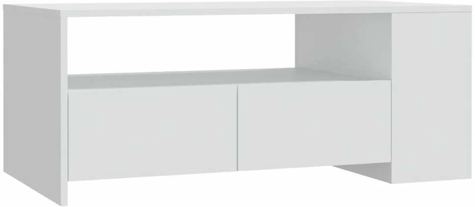 Kavos staliukas, baltos spalvos, 102x55x42cm, apdirbta mediena