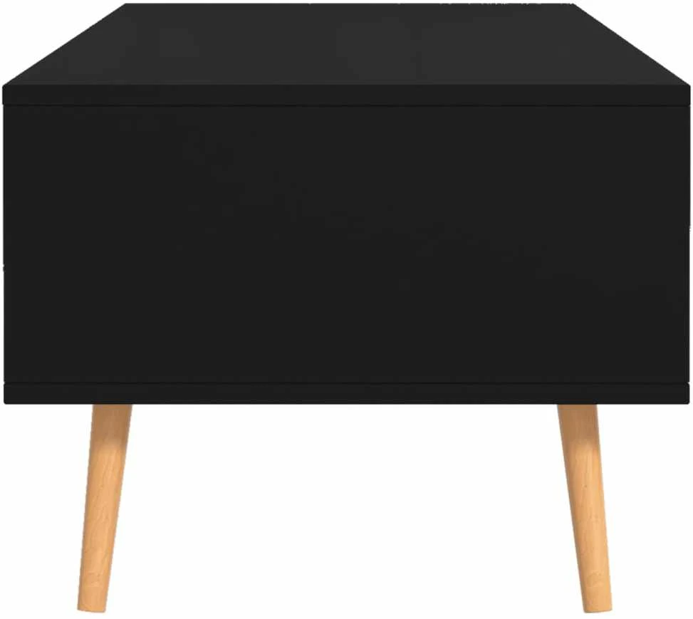 Kavos staliukas, juodas, 100x49,5x43cm, apdirbta mediena