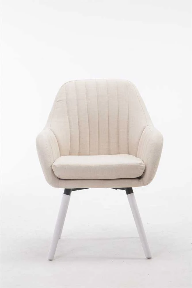 Mville Kėdė Florian Fabric kreminė, balta