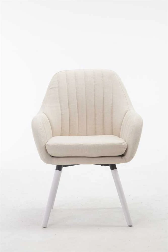 Clp Trading Kėdė Florian Fabric kreminė, balta